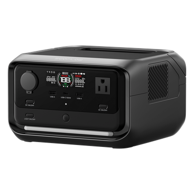 Estación de Energía Portátil / 286Wh LFP / 600W AC / X-Boost 1200W / USB-C 100W / Carga Solar 220W / Wi-Fi y Bluetooth
