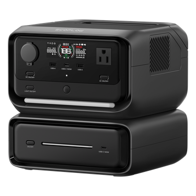Estación de Energía Portátil / 572 Wh / 4 AC 800 W (Max. 1600 W) / USB-C 100 W / Carga Rápida 60 min / Wi-Fi y Bluetooth / Carga Solar 220 W